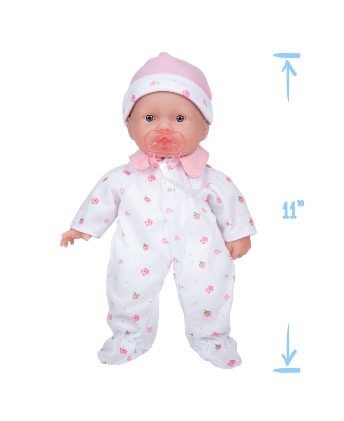 Shop Jc Toys La Baby Caucasian 11" Soft Body Baby Doll Pink Outfit