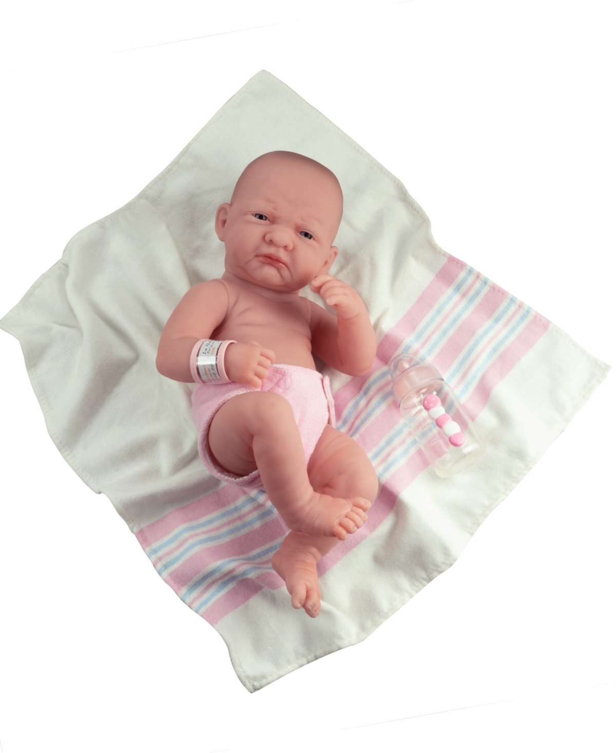 JC TOYS LA NEWBORN FIRST DAY 14" REAL GIRL BABY DOLL 
