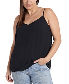 Trendy Plus Size Sheer-Inset Camisole