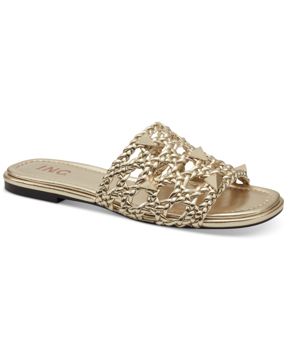 Inc International Concepts Starlette Studded Flat Sandals, Created For