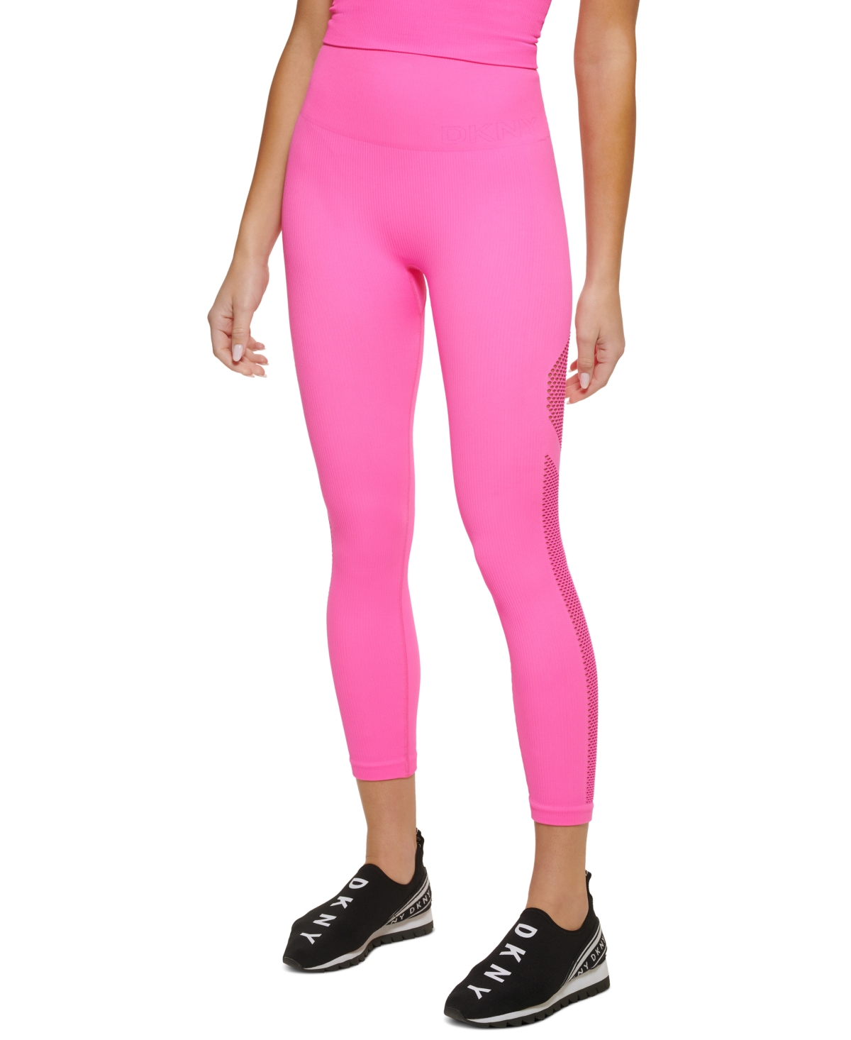 DKNY High-Waist Seamless 7/8 Length Leggings - Macy's