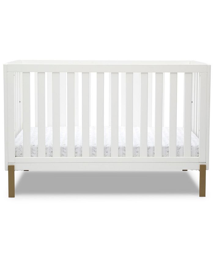 Delta Children Hendrix 3pc Bedroom Set in Bianca White (Crib, Dresser