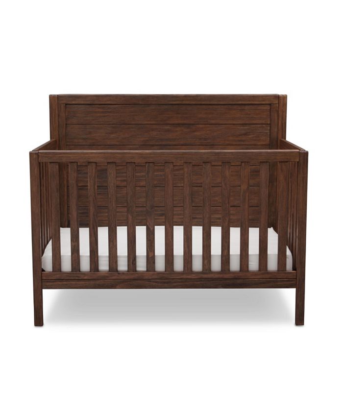 Delta Children Cambridge 3pc Bedroom Set in Rustic Oak (Crib, Dresser