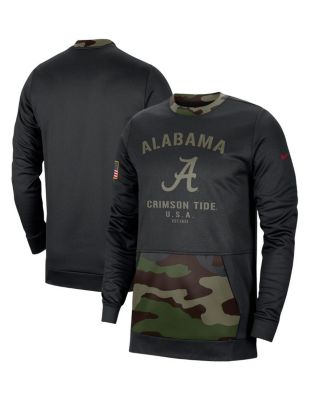 Men's Black, Camo Alabama Crimson Tide Military-Inspired Appreciation Performance Pullover Sweatshirt