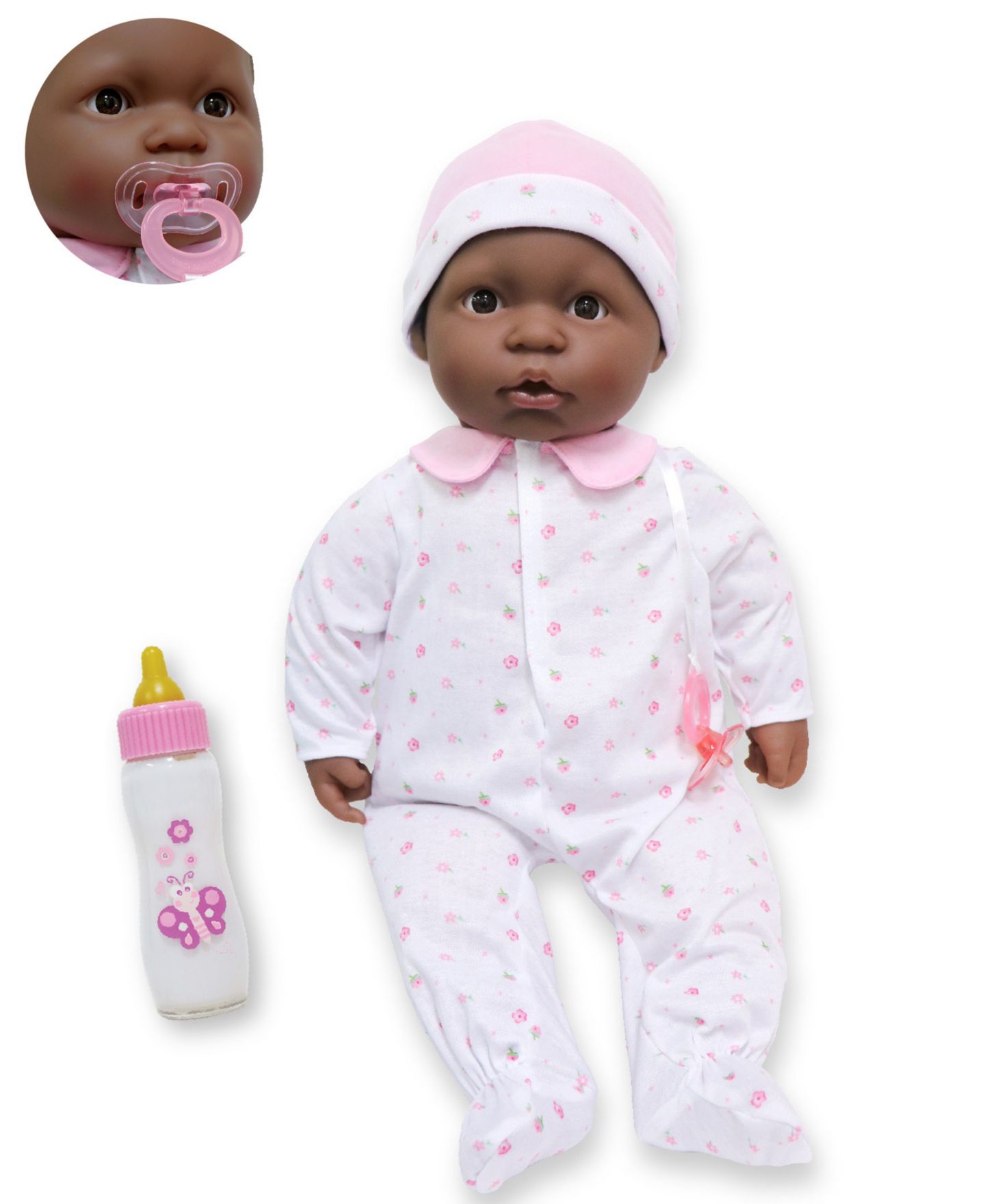 Детская кукла JC TOYS La Baby Play Doll Soft Body African American Baby Doll, 20", Ages 2+ — фото 1