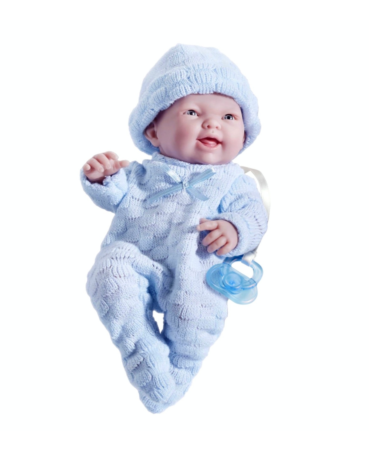 Jc Toys Mini La Newborn 9.5" Real Boy Baby Doll Blue Outfit In Boy - Blue
