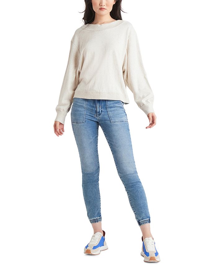 Black Tape Open Back Knit Top Macy's