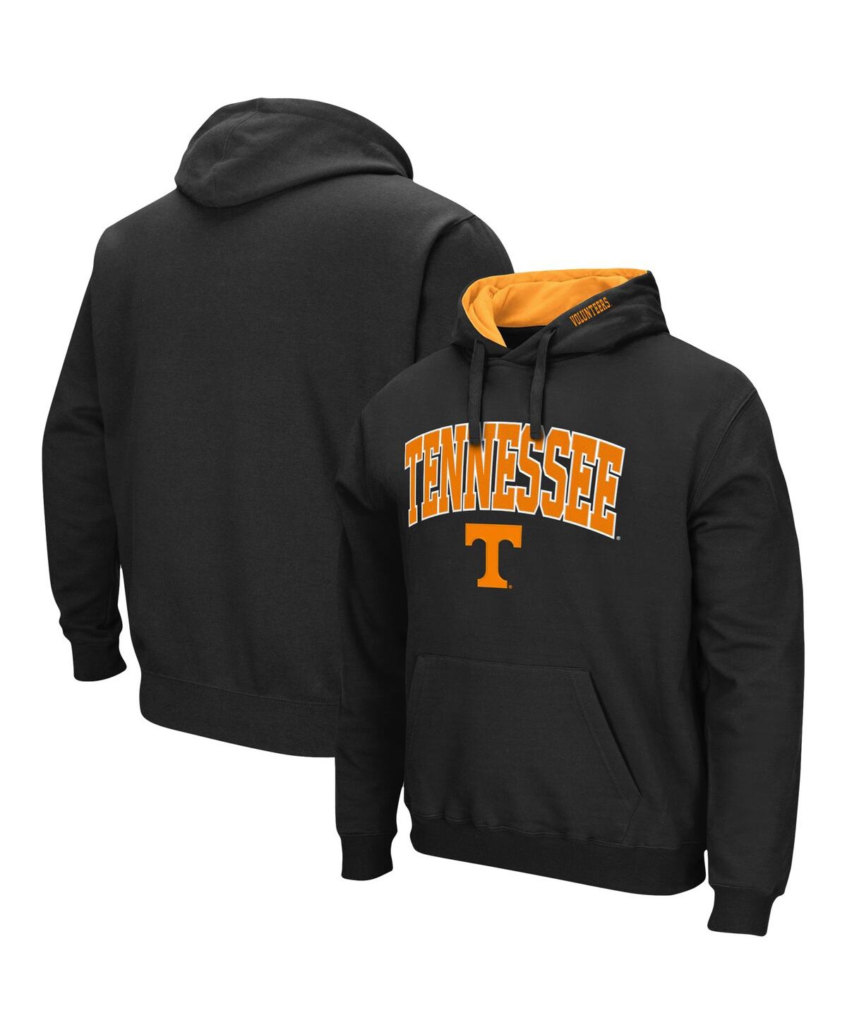 Colosseum Men's Black Tennessee Volunteers Arch Logo 3.0 Pullover Hoodie