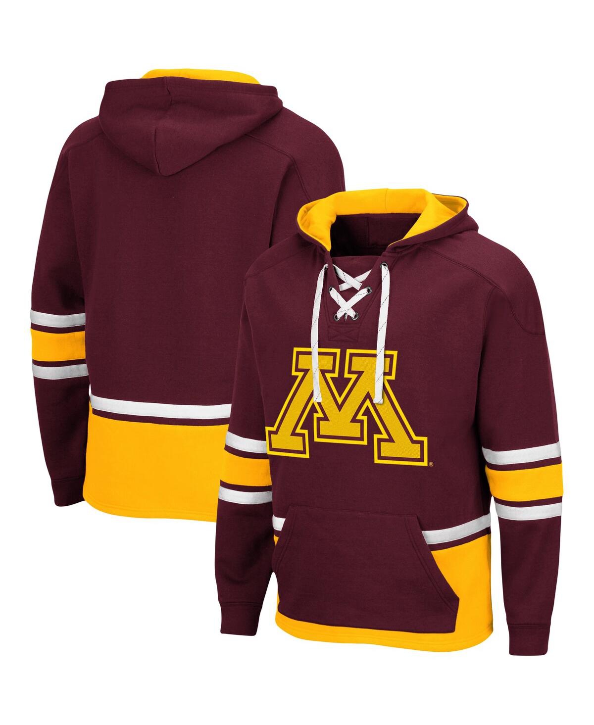 COLOSSEUM MEN'S MAROON MINNESOTA GOLDEN GOPHERS LACE UP 3.0 PULLOVER HOODIE