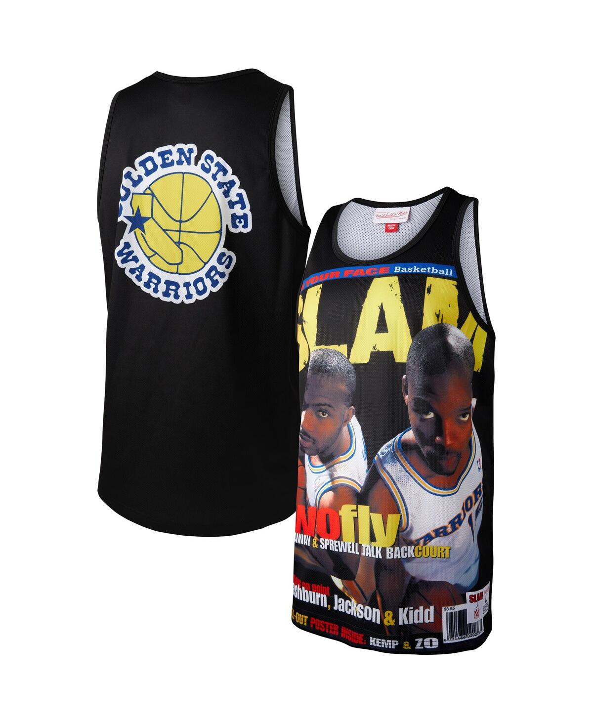 Mitchell & Ness Men's Tim Hardaway And Latrell Sprewell Black Golden State Warriors Slam Player Tank Top In Black