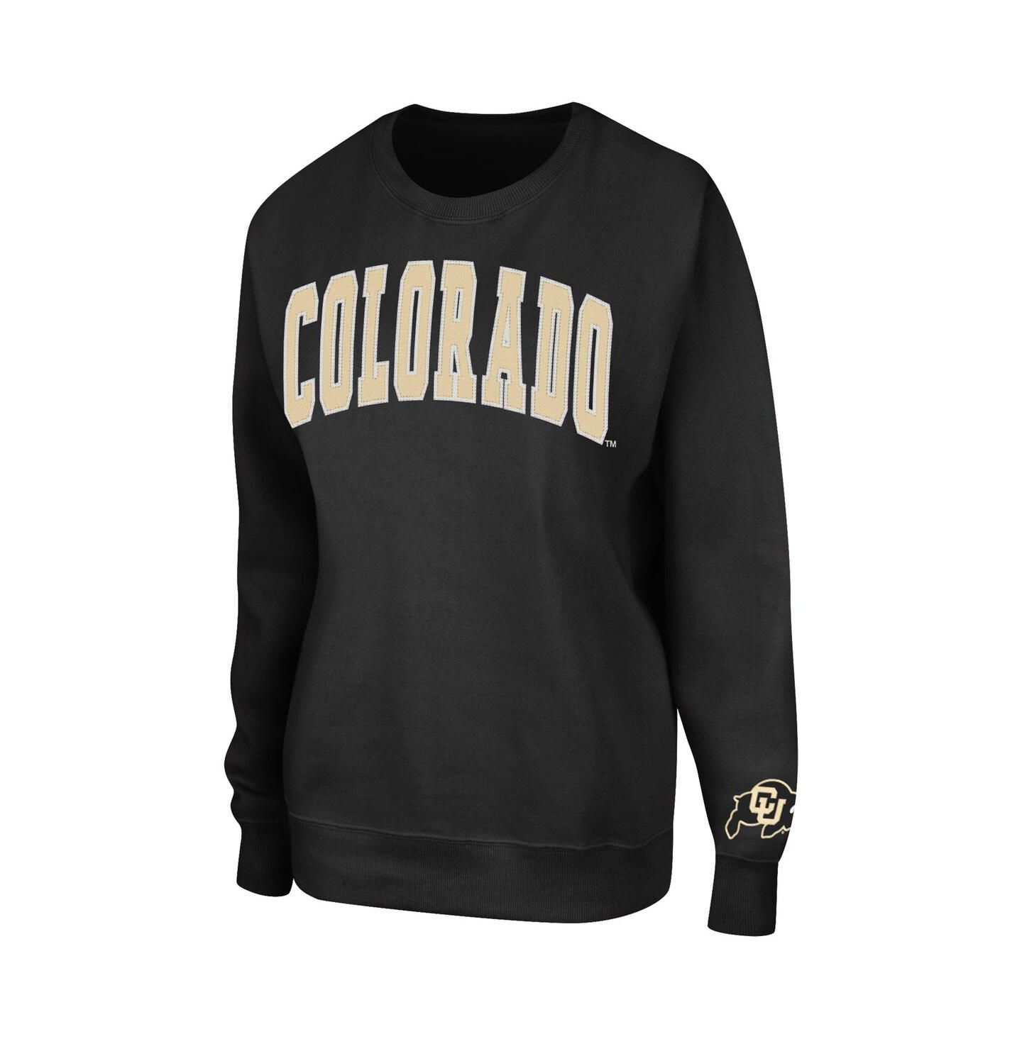 Женская толстовка Colosseum Black Colorado Buffaloes Campanile Pullover — фото 3