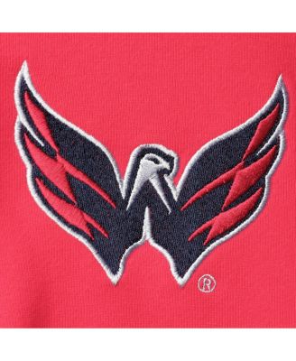 Men's Red, Navy Washington Capitals Playoffs Color Block Full-Zip Hoodie