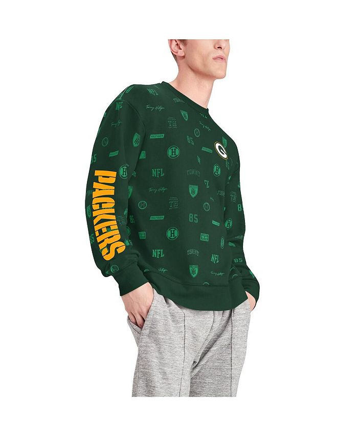 Tommy Hilfiger Men's Green Green Bay Packers Reid Graphic Pullover