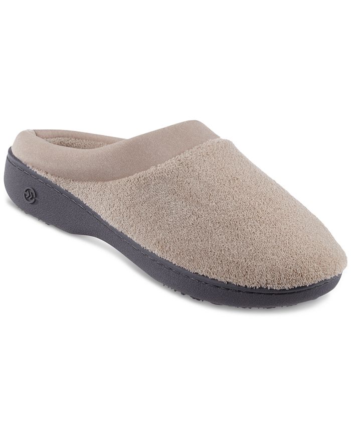 Isotoner Signature - Microterry Pillowstep Slipper with Satin Trim