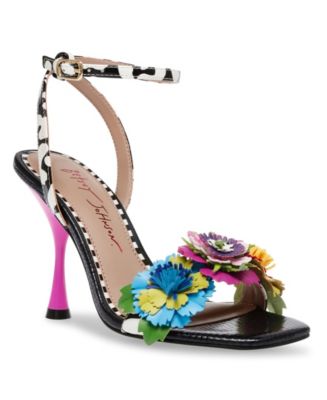 Betsey Johnson Women s Kamdyn Floral High Heel Dress Sandals Macy s