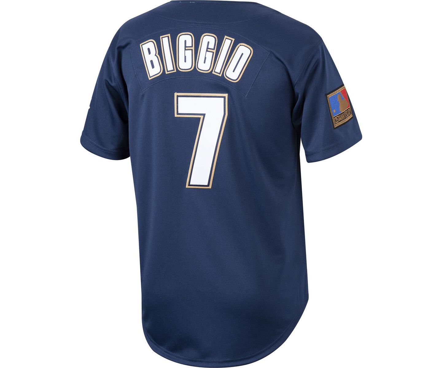 Мужской топ Mitchell & Ness Craig Biggio Navy Houston Astros Cooperstown Collection 1994 Authentic Jersey — фото 3