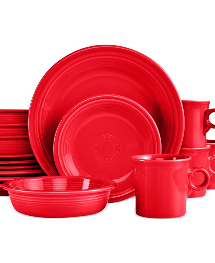 Fiesta Scarlet 16Piece Set, Service for 4 Macy's