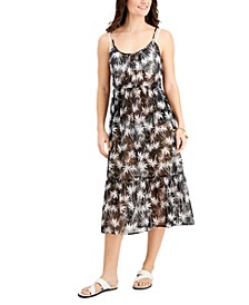 Juniors' Ruffled Tired Midi Dress Cover-Up, Created for Macy's