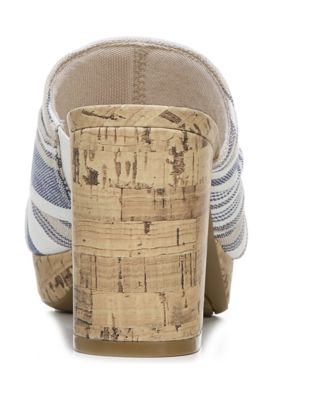 Sandales LifeStride Laguna Femme - Plateforme Liège 8,9 Cm - Confort Soft System - Cuir Synthétique