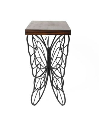 luxen home butterfly accent table