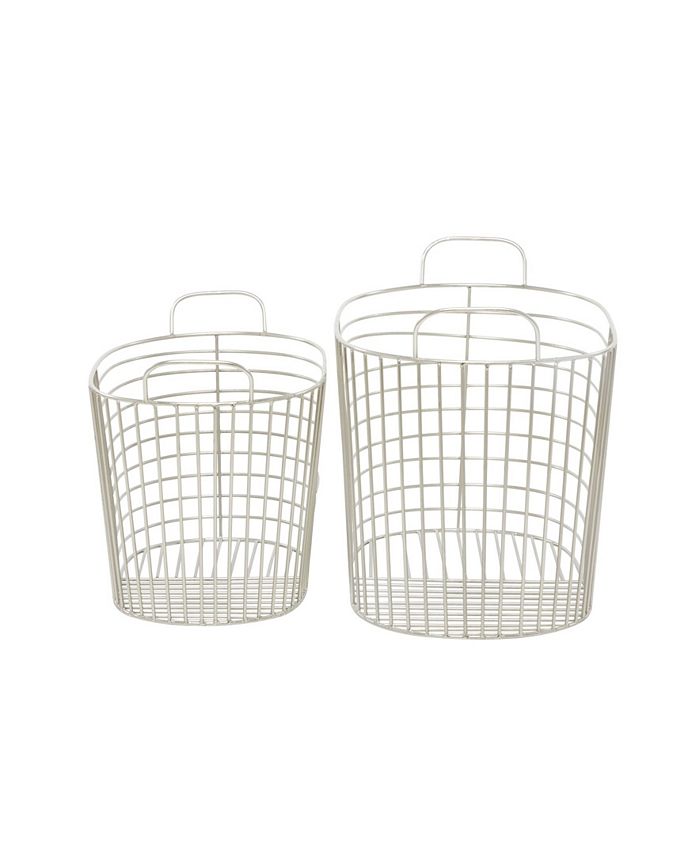 CosmoLiving Contemporary Storage Basket, Set of 2 Macy's