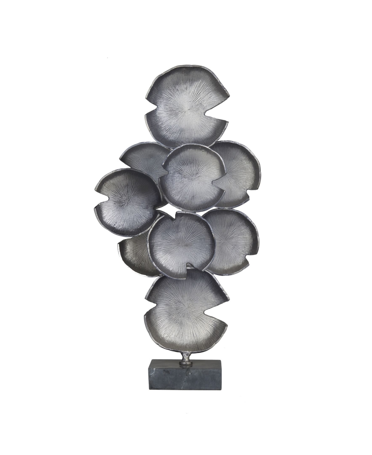Rosemary Lane Contemporary Sculpture, 32" X 16" In Gray