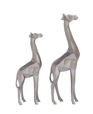 CosmoLiving By Cosmopolitan Modern Giraffe Sculpture, Set Of 2 - Macy's