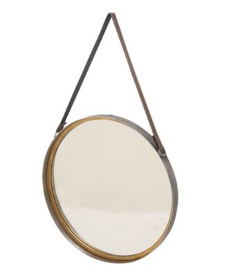 Modern Metal Wall Mirror, 33" x 20"