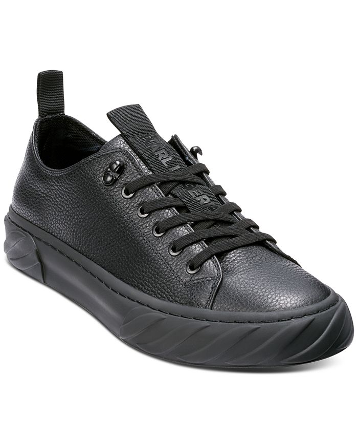 heldin marmeren Oplossen Karl Lagerfeld Men's Tumbled Leather Low Top Sneaker & Reviews - All Men's  Shoes - Men - Macy's