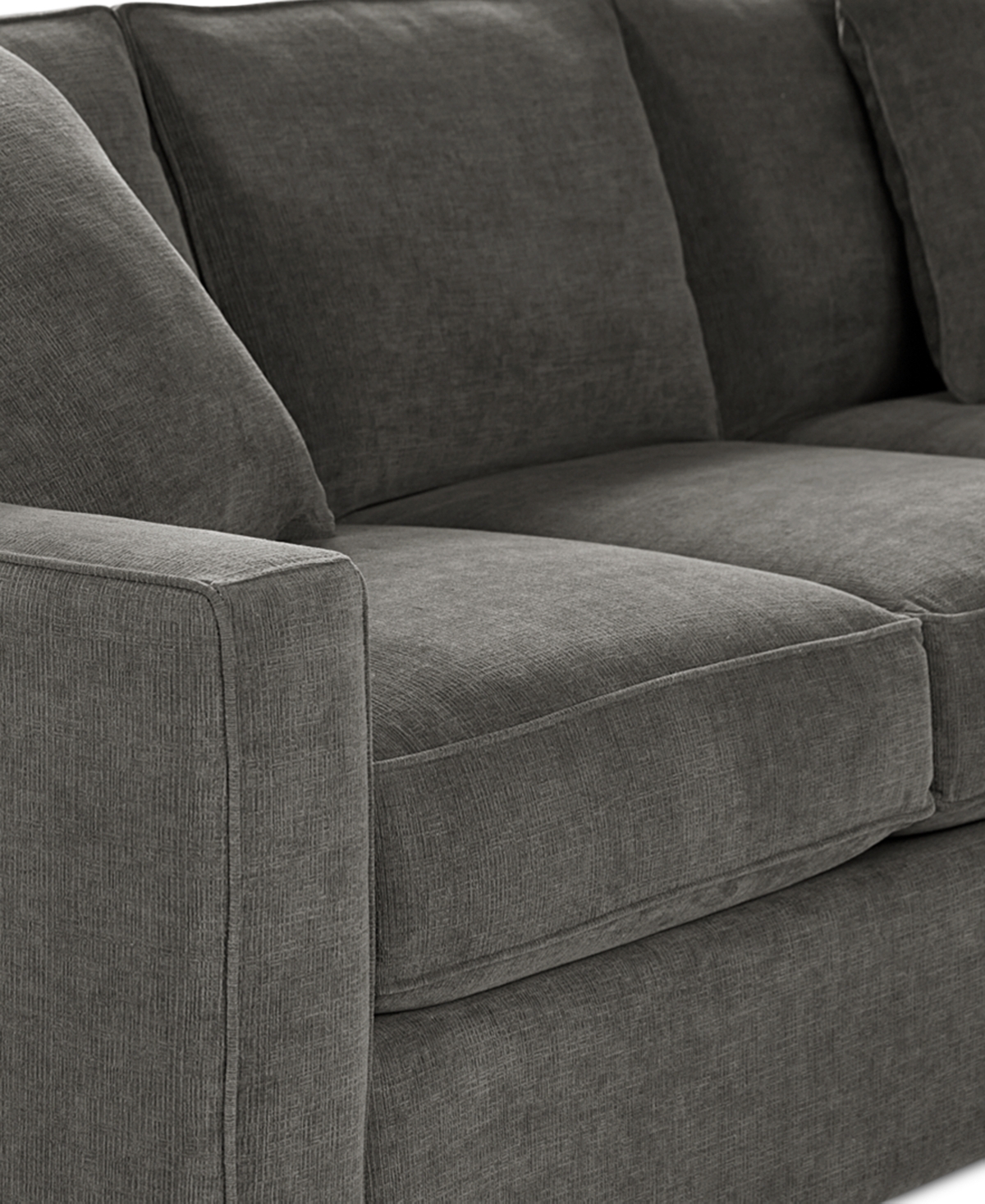 Shop Macy's Radley 5-pc. Fabric Sleeper Sectional Sofa, Created For  In Mocha Grey