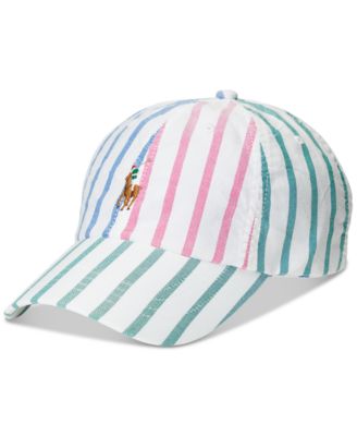 ralph lauren striped cap