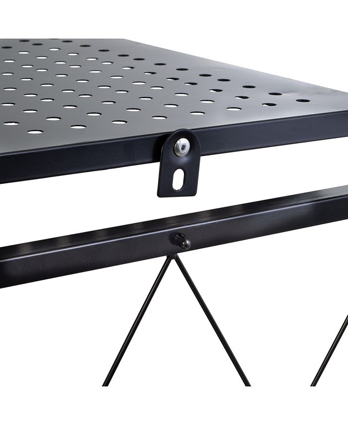 Honey Can Do Collapsible 4Tier Wheeled Metal Shelf Macy's