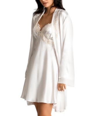 Sonya Embellished Bridal Satin Chemise Nightgown