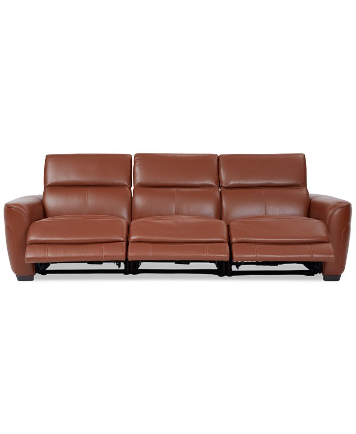 Macy S Lexanna 3 Pc Leather Sofa With
