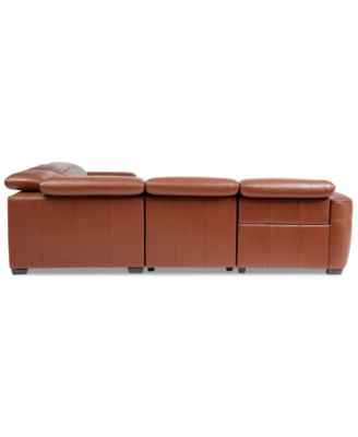Lexanna 5-Pc. Leather Sectional with 2 Power Motion Recliners, Created for Macy's