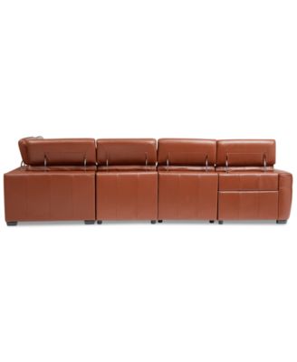 Lexanna 6-Pc. Leather Sectional with 2 Power Motion Recliners, Created for Macy's