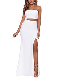 Embellished-Strap 2-Pc. Gown