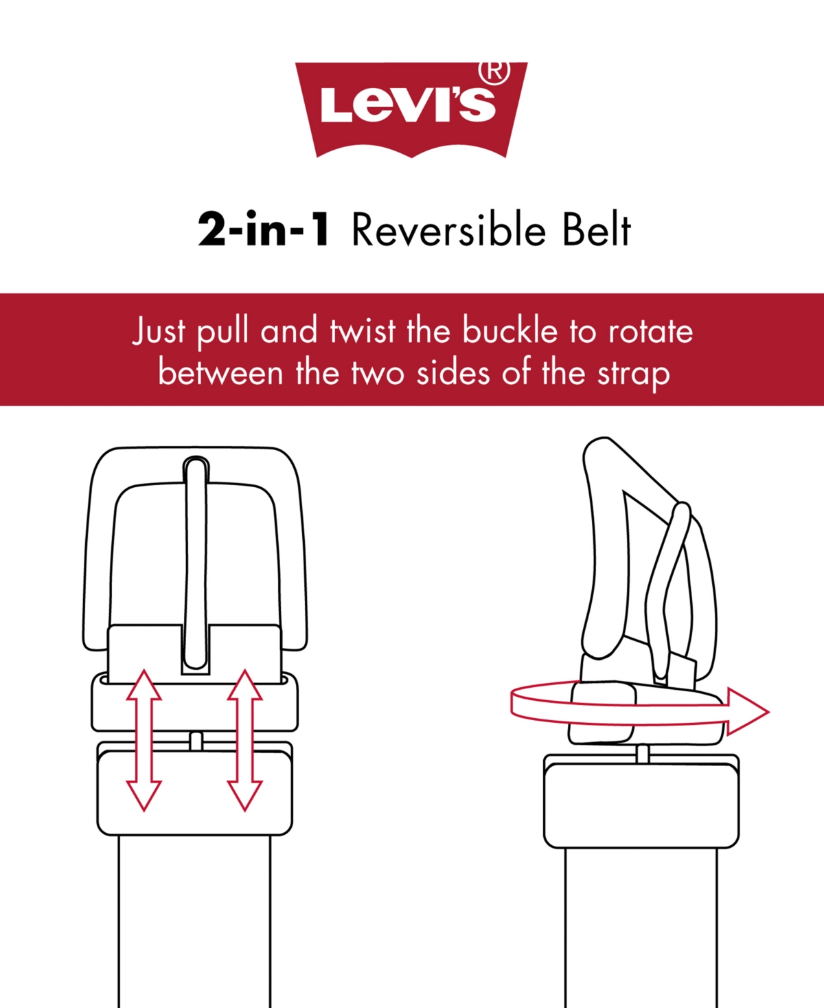 Shop Levi's Reversible Casual Men's Belt In Brown,black