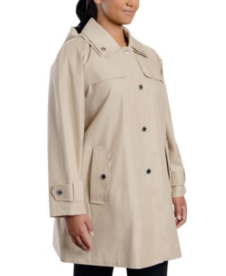 plus size a line raincoat
