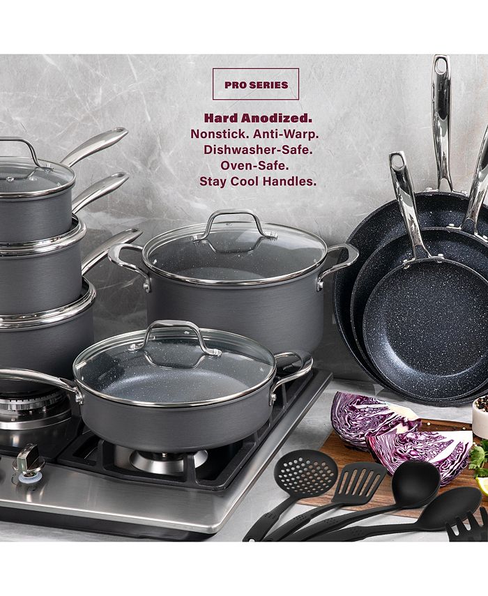 Granite Stone Diamond 13Pc. Professional HardAnodized Nonstick