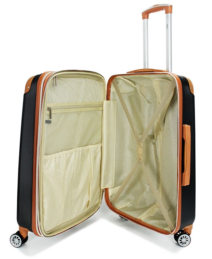 Miami CarryOn Collins 3 Piece Expandable Retro Spinner Luggage Set