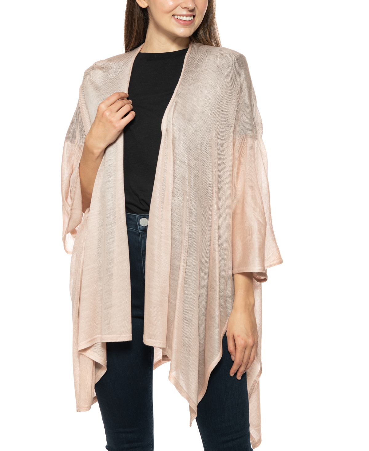Inc International Concepts Knit Kimono, Created For Macy's In Blush
