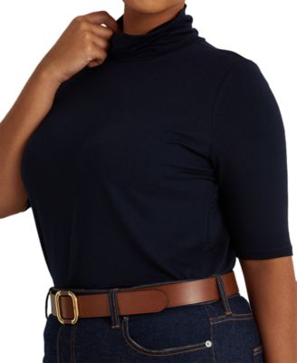 Plus Size Lightweight Turtleneck Sweater