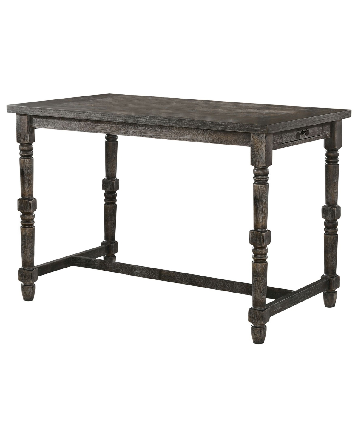 Best Master Furniture Eva Rectangular Counter Height Table, 55" In Gray