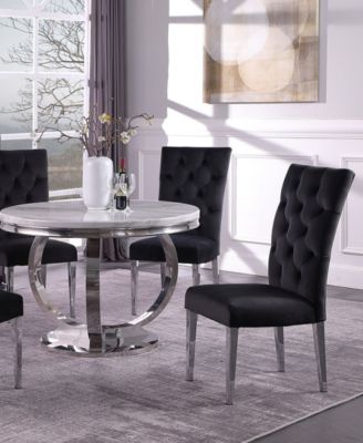 Layla Modern Upholstered Side Chairs, Set of 2