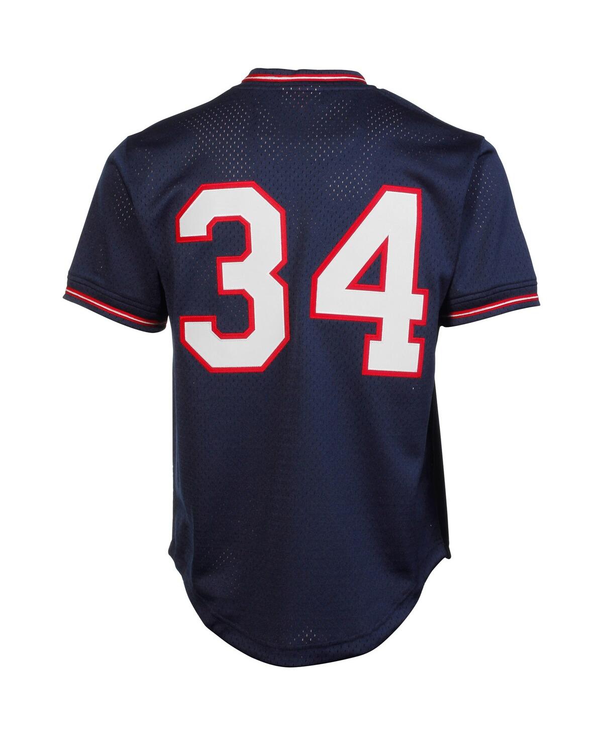 Men's Kirby PuckettMinnesota Twins 1985 Authentic Cooperstown Collection Mesh Batting Practice Jersey - Navy
