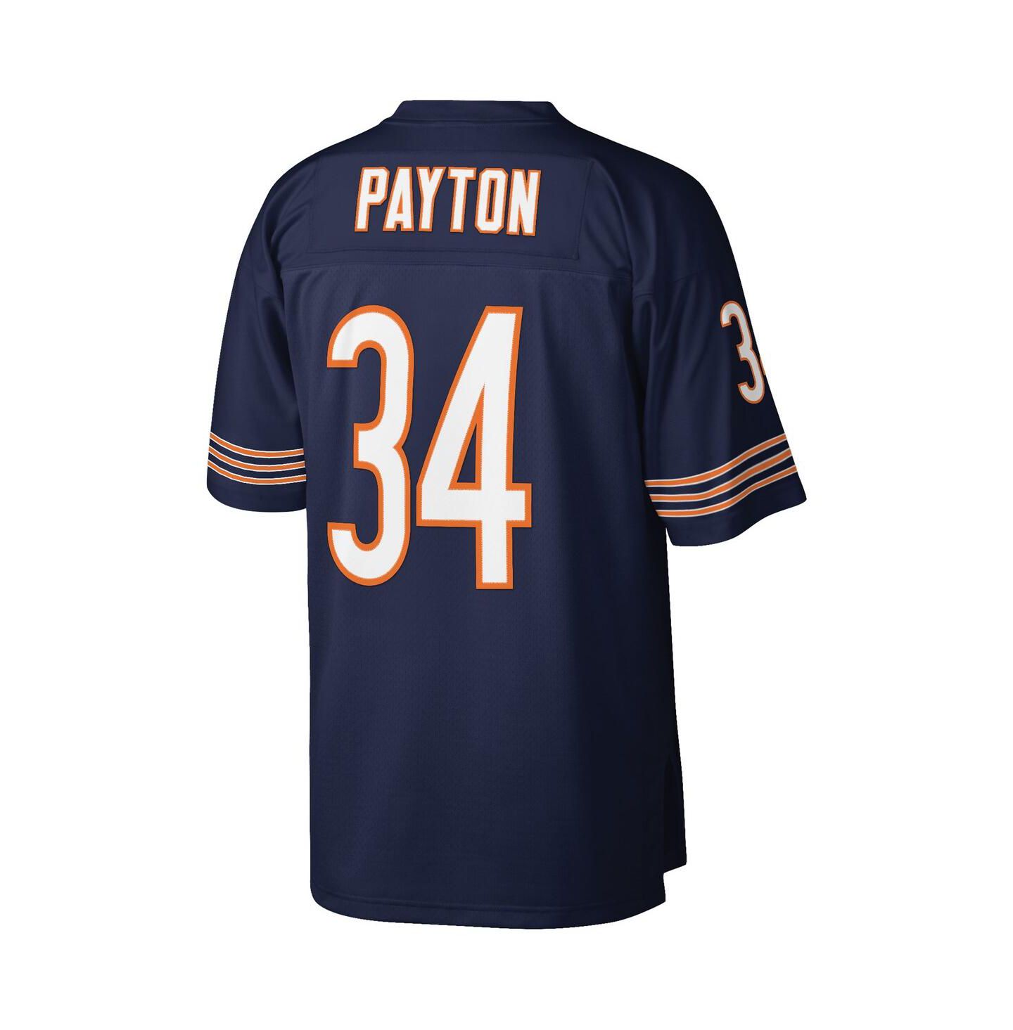 Мужская джерси Mitchell & Ness Walter Payton Chicago Bears 1985 Replica, Big & Tall, Navy — фото 2