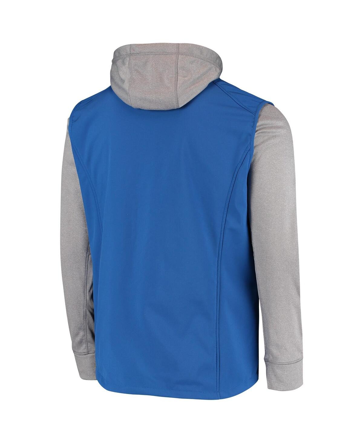 DUNBROOKE MEN'S ROYAL, GRAY BUFFALO BILLS ALPHA FULL-ZIP JACKET 