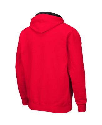 Men's Scarlet Nebraska Huskers Big and Tall Full-Zip Hoodie