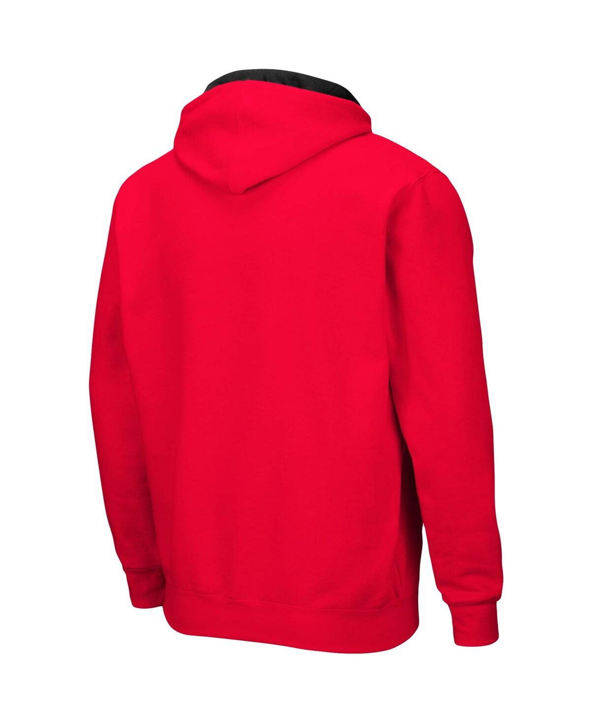 Colosseum Men's Scarlet Nebraska Huskers Big And Tall Full-zip Hoodie In Scarlet